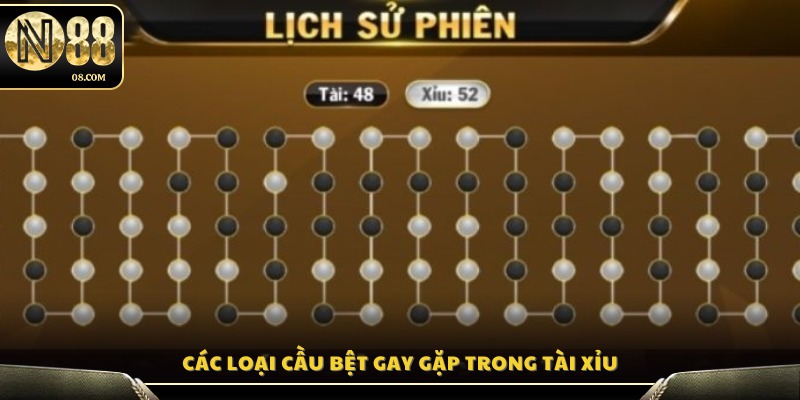 Phân loại các dạng cầu bệt phổ biến trong tài xỉu