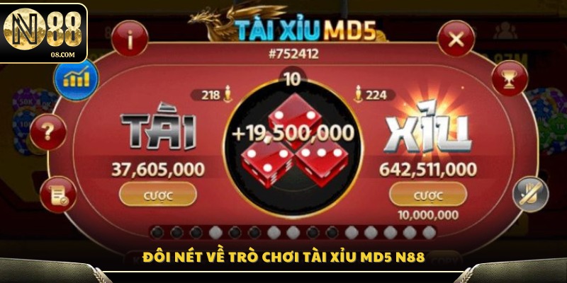 Giới thiệu tổng quan về game tài xỉu MD5 tại N88