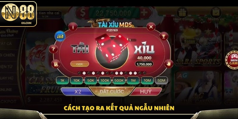 Cơ chế tạo kết quả ngẫu nhiên trong game tài xỉu MD5